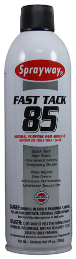 Camie 513 Fast Tack Upholstery Spray Adhesive, 12 Oz Net Wt. Case of 12 Cans